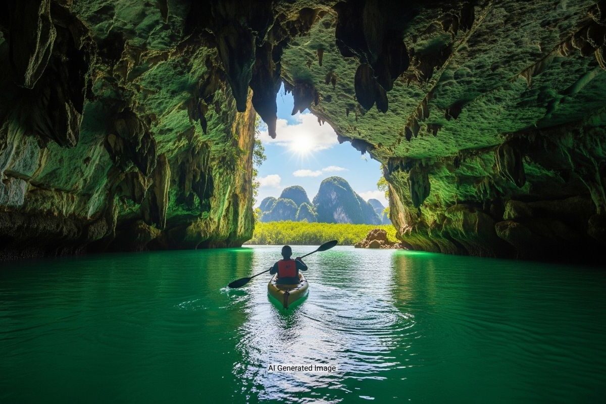 Sea Cave Kayaking at Tham Lod (Krabi)